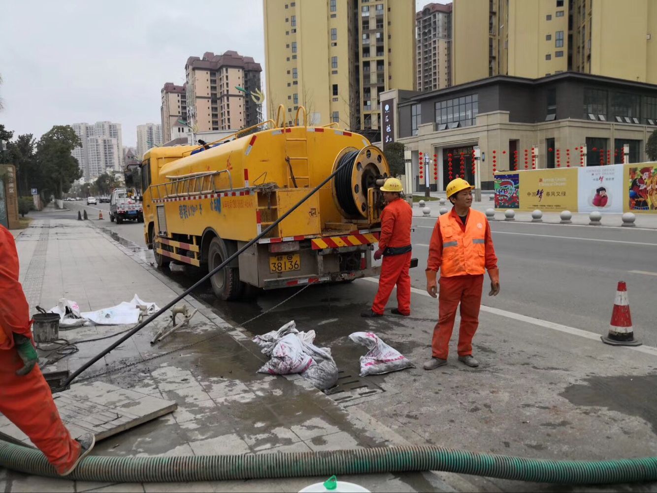 杨市办事处排污管道清淤-管道清洗